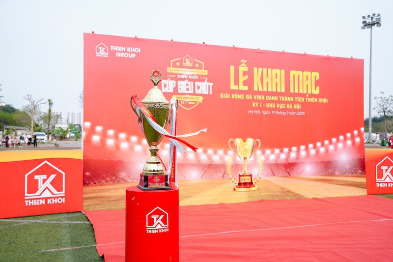Khởi tranh Giải bóng đá Vinh danh thành tích Thiên Khôi – Cúp Siêu chốt kỳ I 2025 khu vực Hà Nội